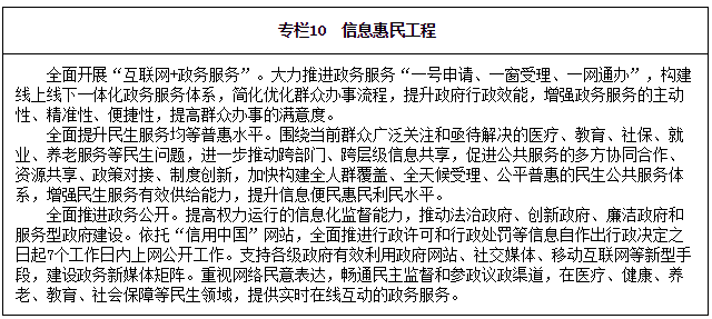 專欄10　信息惠民工程